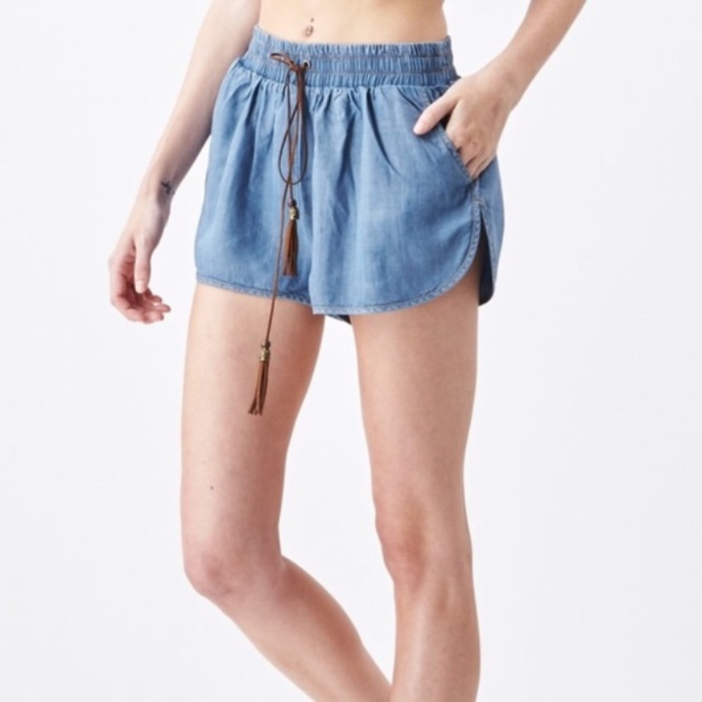 Sadie & Sage Chambray Shorts | S, M, & L